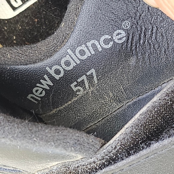 New Balance 577 Mens Black Leather Walking Shoes Hook and Loop Size 8.5 4E - Picture 8 of 11